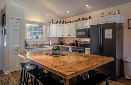 Forest Lake Heights House | Last minute deals & Mtn. Views from Deck & Private Dock, Cozy firepit, & Cove
