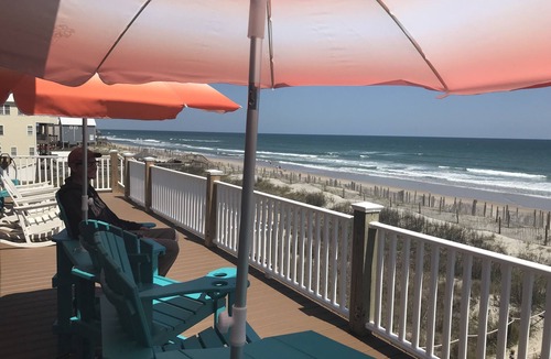 Surf City House | Laughing Pelican - Direct oceanfront. Amazing views! Huge decks, hot tub!