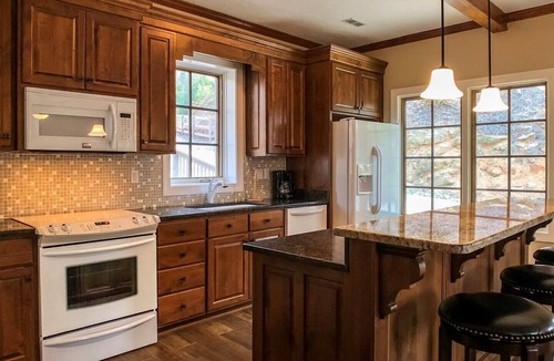 Lake Lure House | Le Petite Chateau - Lakefront - Upper/Lower Units Sleeps 6 dog friendly