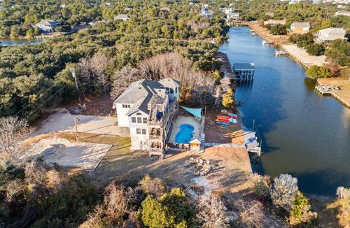 Carova Beach House | Leap of Faith - 4x4 Carova Beach, Canalfront, Private Dock, Pool, Hot Tub, Flex Stays