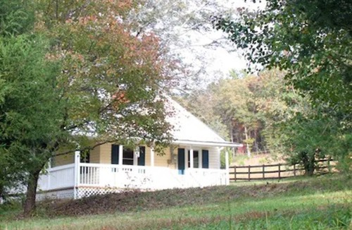 Rutherfordton Cottage | Little Yellow House at Holly Ridge Farm- near TIEC