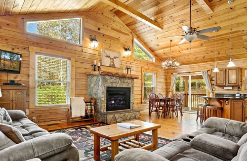 Mill Spring Cabin | Log Cabin Near Lake Lure, Chimney Rock, and Asheville!