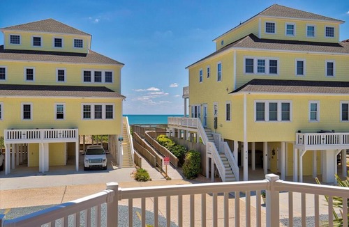Cape Island House | Luxurious Oceanfront B home w/pool, elevator, 6BR, steps to the sand and surf