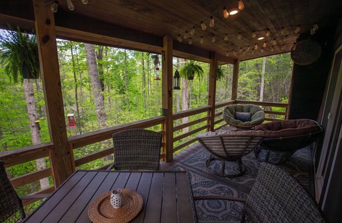 Robbinsville Cabin | Luxury Cabin Retreat – Dog-Friendly, Cozy, Great Wi-Fi and an amazing Jacuzzi!