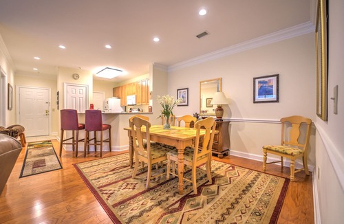 Maggie Valley Condo | Luxury Golf Course Condo on 8th Green - Mountain Views and Private Garage