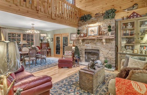 Maggie Valley House | Luxury house on creek with waterfalls on 43 acres in mountains!