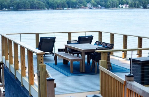 Terrell House | Luxury lakefront house with large private dock, game room, hot tub, water toys and more on Lake Norman