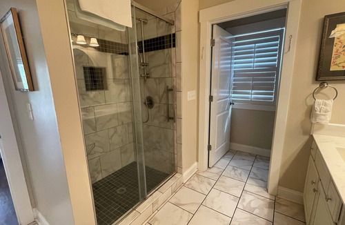 Elizabethtown Resort | Luxury Lodging, Lakefront View, King Bed w/Private Bath, Private Patio.
