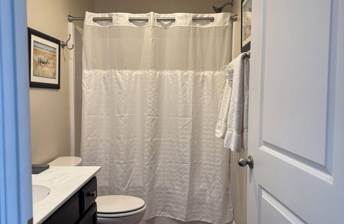 Elizabethtown Resort | Luxury Lodging, Lakefront View, King Bed w/Private Bath, Private Patio.