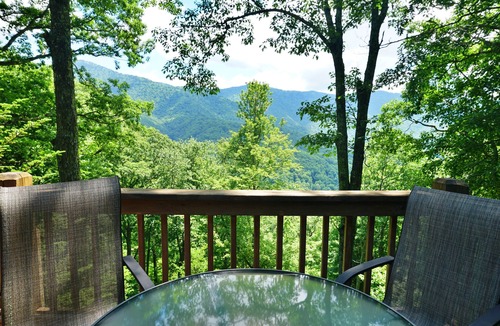 Cranberry Falls Cabin | Maggie Valley Cabin w/Deck & Mtn Views by Blue Ridge Pkwy