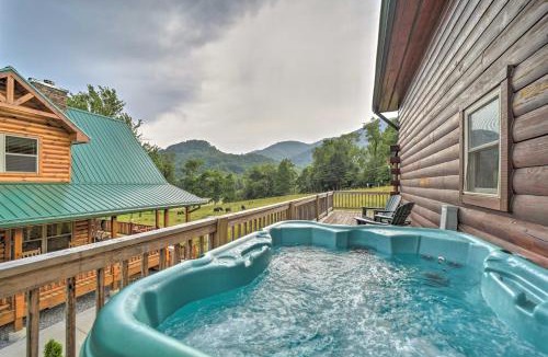 Maggie Valley House | Maggie Valley Cabin with Private Hot Tub and Game Room