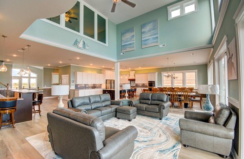 North Topsail Beach House | Majestic View - NEW LUXURY Oceanfront Home - Pool, Hot Tub, Theater, Elevator