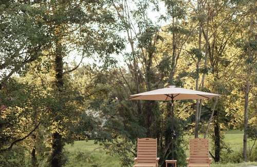 Silver Point Cabin | Marigold: Luxury Glamping Pool & Hot Tub & A/C