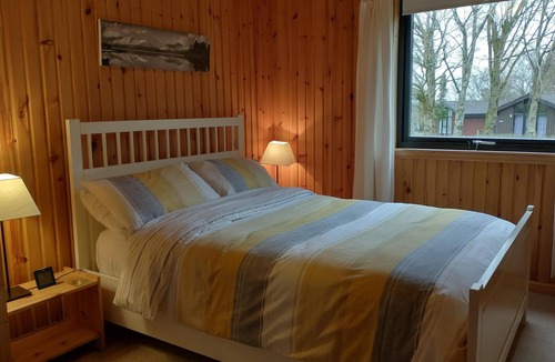 Welton Cabin | Meadow View Lodge near Greystoke with wood burner and views toward Blencathra.