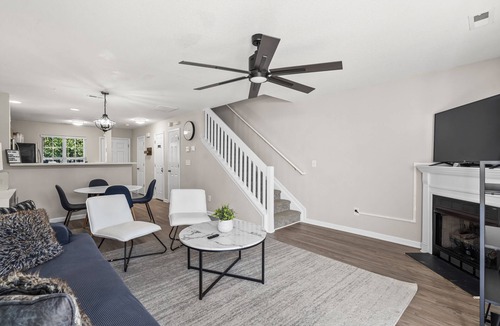Harwood Lane Condo | Modern 2BR Getaway - Whitewater Center + Roku TVs