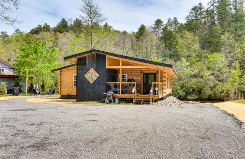 Murphy House | Modern Creek-Front Cabin with Deck and Views in Murphy