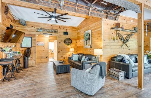 Murphy House | Modern Creek-Front Cabin with Deck and Views in Murphy