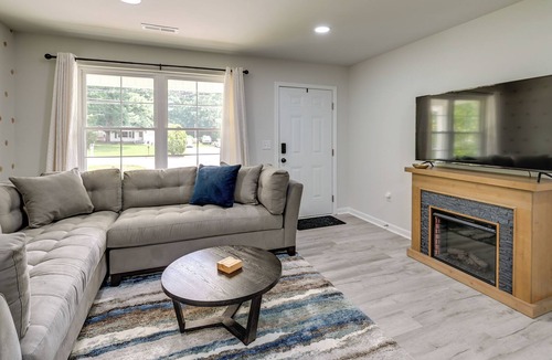 Greensboro House | Modern Greensboro Getaway w/ Fire Pit!