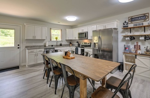 Greensboro House | Modern Greensboro Getaway w/ Fire Pit!