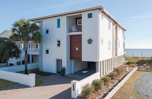 Kure Beach House | Modern Oceanfront Home With Elevator