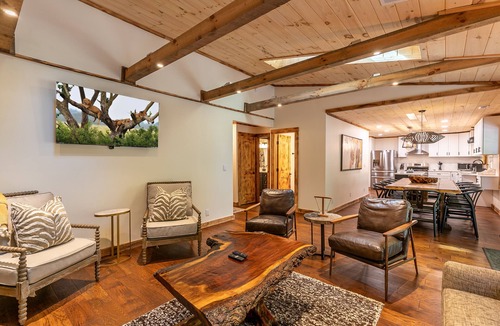 Sugar Mountain House | Moosey Creek Lodge - Creekside home with a hot tub!