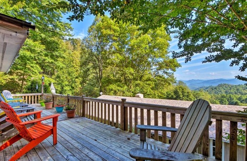 Fontana Dam House | Mountain Cottage with Views Near Tail of the Dragon!