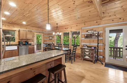 Boone Cabin | Mountain Laurel Lodge - Log Cabin in Boone with Hot Tub, Great Views & Pool Table