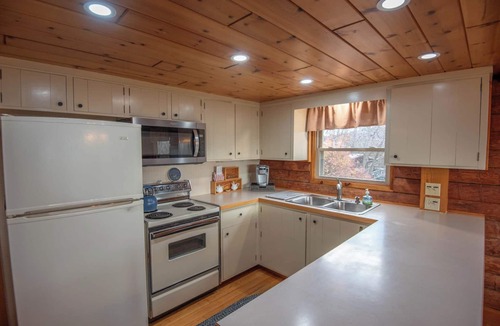 Lansing Cabin | Mountain Top Cabin! Hot tub + Fireplace + Dog Friendly