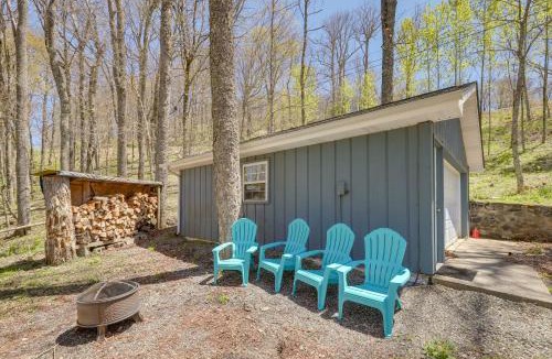 Wolf Laurel House | Mountaintop Mars Hill Cabin with Wraparound Deck!