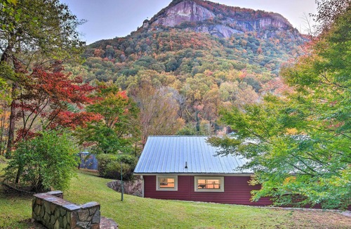 Chimney Rock Cottage | Mtn Views + Fire Pit: Serene Chimney Rock Abode