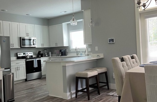 Jarvisburg House | New 3-bedroom townhome near OBX beaches with a community pool . Outside lounge