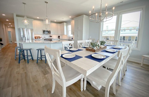 South End House | New Construction, Oceanfront Duplex. Top level 4BR/3.5BA with private elevator.