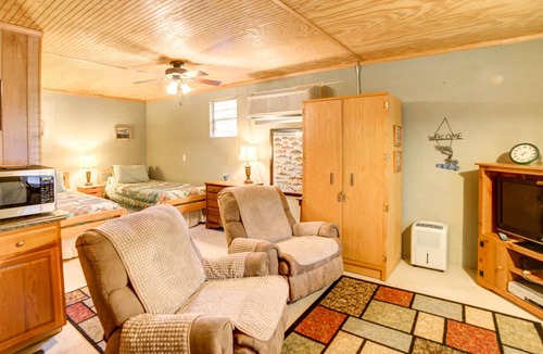 New Concord Apartment | NEW! Cozy Studio w/ Covered Patio by Kentucky Lake