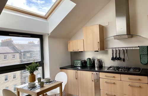 New Town Apartment | NEW LISTING 4BR Penthouse with Elevator, Stunning Views, Perfect City Location