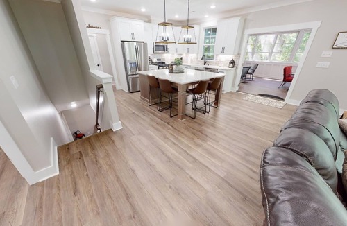 Manson House | New property at Kerr Lake with dock! Family-sized w/game room and large porch!