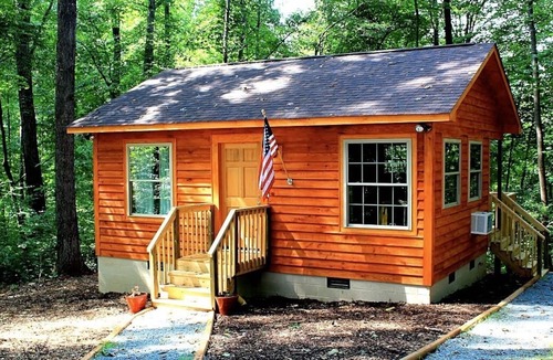 Boonville Cabin | North Carolina Private Vineyard Cabin - winery, honeymoon, hiking, fireplace