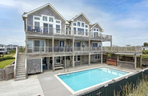 Ocean Hill House | OCEANFRONT, 10 BRS, ELEV, Pool, Rec Rm, Theater Rm, OH1251, Beach Plaza