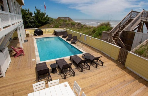 Whalehead Beach House | OCEANFRONT, 12 BRs, Priv Pool, Pool Table, ELEV, OCean Views, Theater Rm, WL853, Out of Office OBX