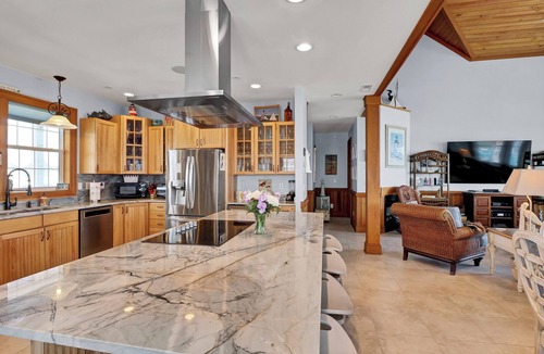 Village of Stump Sound House | OceanFront 7-Bdrm. Elevator Pool Tennis Volleyball HotTub Dog Friendly