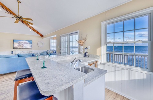 Rodanthe House | Oceanfront and Dog Friendly Home Right on the Beach w/Screened Porch