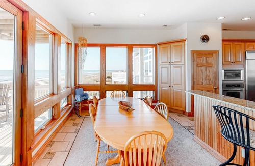 Hatteras House | Oceanfront, dog-friendly house with private pool, hot tub, & central AC