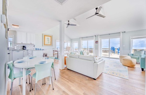 Rodanthe House | Oceanfront Dog Friendly Home in Waves w/Private Pool, Hot Tub, Tiki Bar, Grill