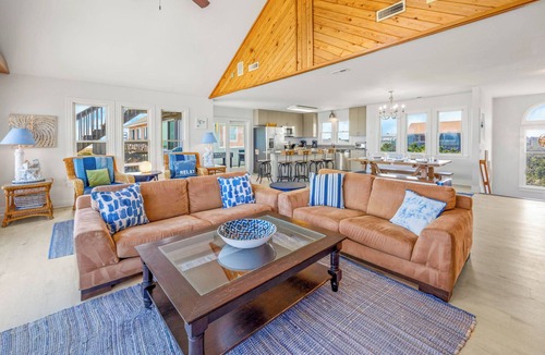 Avon House | Oceanfront Dog Friendly Home w/Pool, Hot Tub, Game Room. Can't Hard-A-Lee Wait!