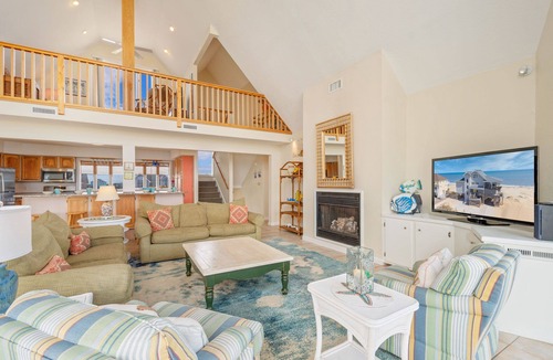 Avon House | Oceanfront Dog Friendly w/Hot Tub, Theater, Community Pool & Tennis/Pickleball