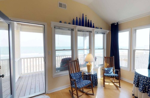 Kure Beach House | Oceanfront Escape | 4 Balconies, Private Beach Path, Walk to Kure Pier, Turtle Nesting Area!