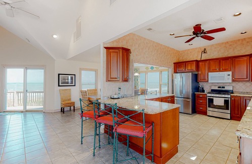 Avon House | Oceanfront home with private pool, hot tub, sunrise view, & huge decks - dog-friendly