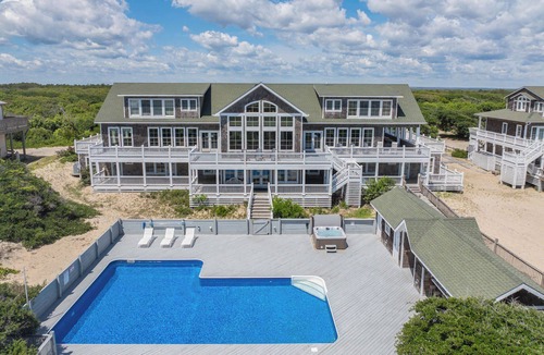 Corolla House | Oceanfront Mega-Estate | 32BR - 6 Acres| Pool, Game Room, Theatre, Wild Horses