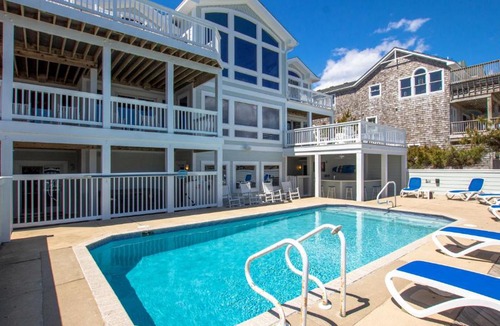 Carolina Dunes House | OCEANFRONT, Ocean Views, Pool, ELEV, H Tub, Dogs Welcome, CD1, A Great Place