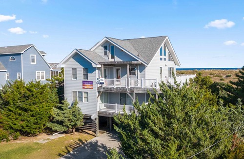 Salvo House | Oceanfront Peaceful Easy Feeling! Home w/Hot Tub, Game Room, Easy Beach Access