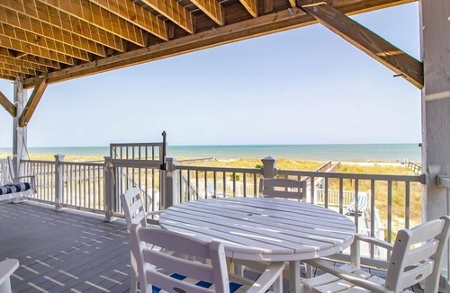 Kure Beach House | Oceanfront - Private Pool - Decks for Days